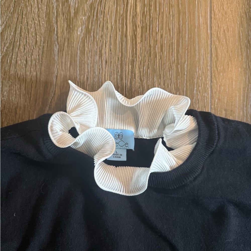 CeCe Ruffle Neck Sweater - Picture 3 of 4